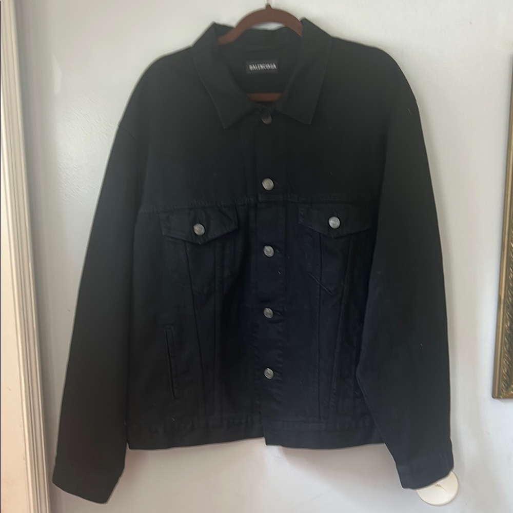 Balenciaga Men’s Black Denim Jacket